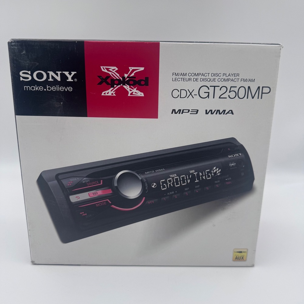 Sony Xplod CDX-GT250MP Car Stereo CD Player MP3 WMA Front AUX Receiver New